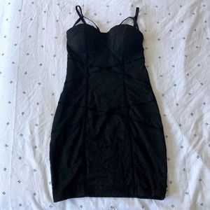 Black Bodycon Lace Charlotte Russe Dress